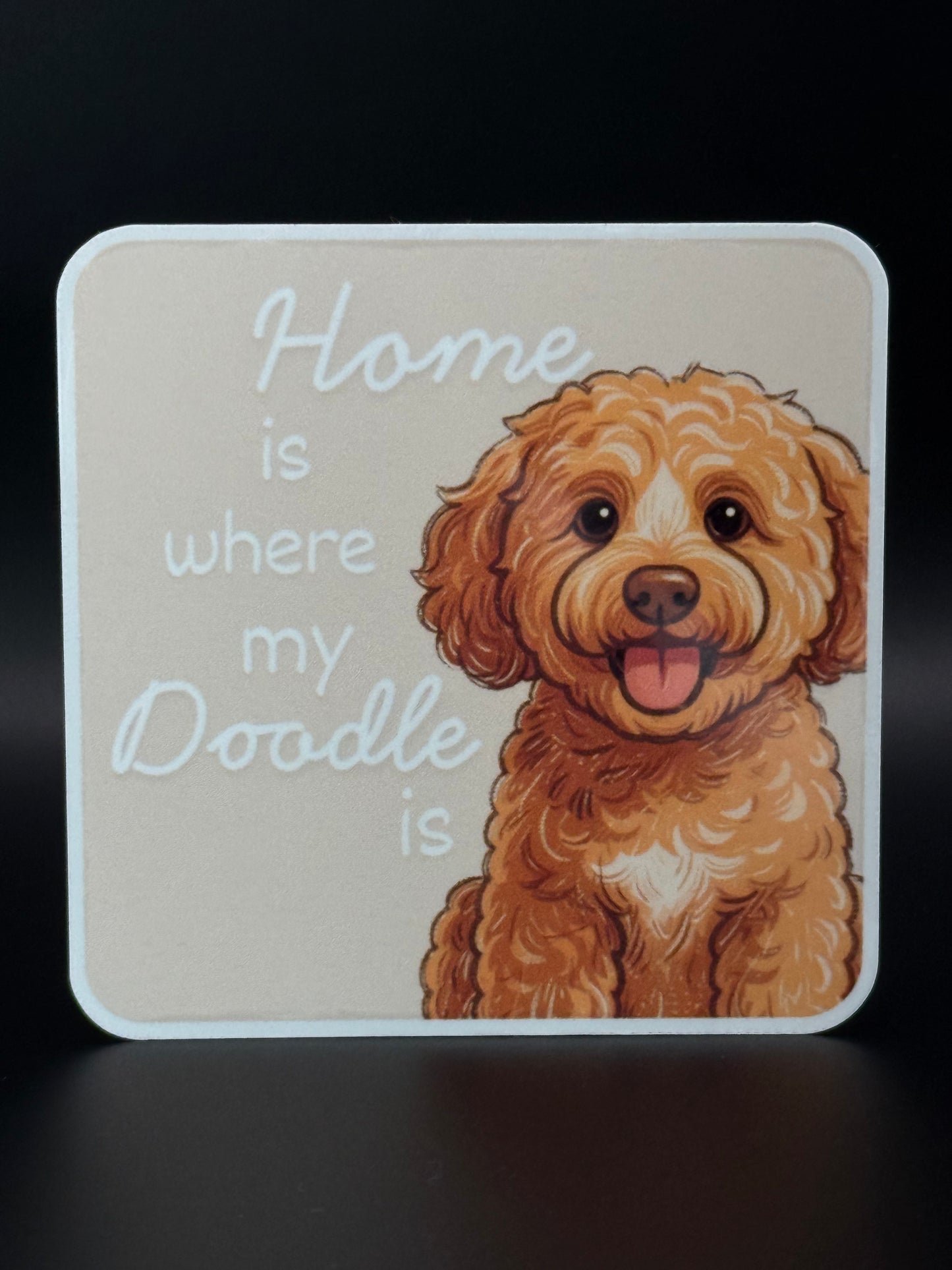 Doodle is Home Sticker