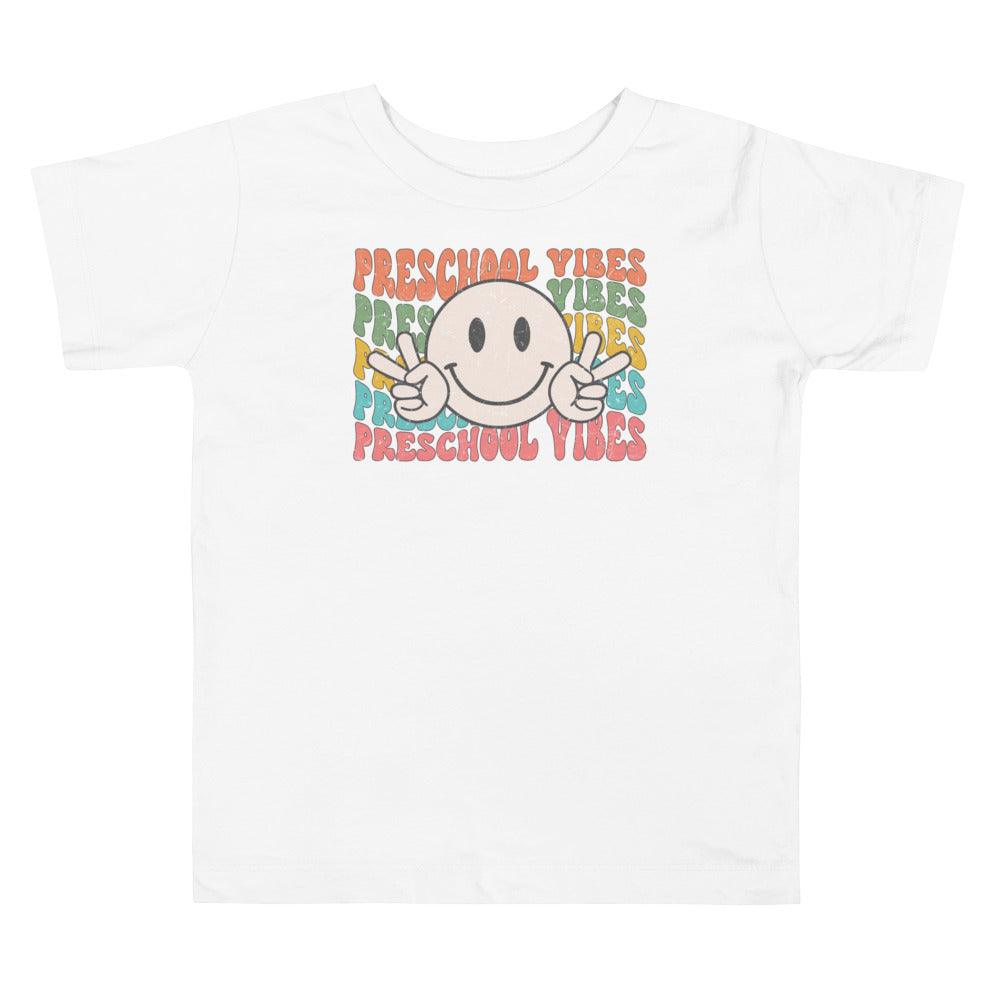Preschool Vibes Toddler Short Sleeve Tee - The Sandy Merchant