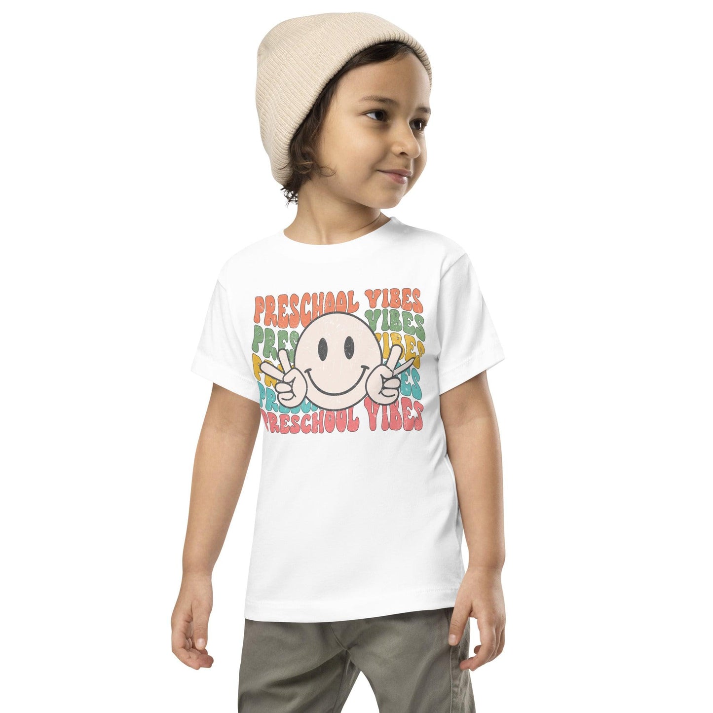 Preschool Vibes Toddler Short Sleeve Tee - The Sandy Merchant
