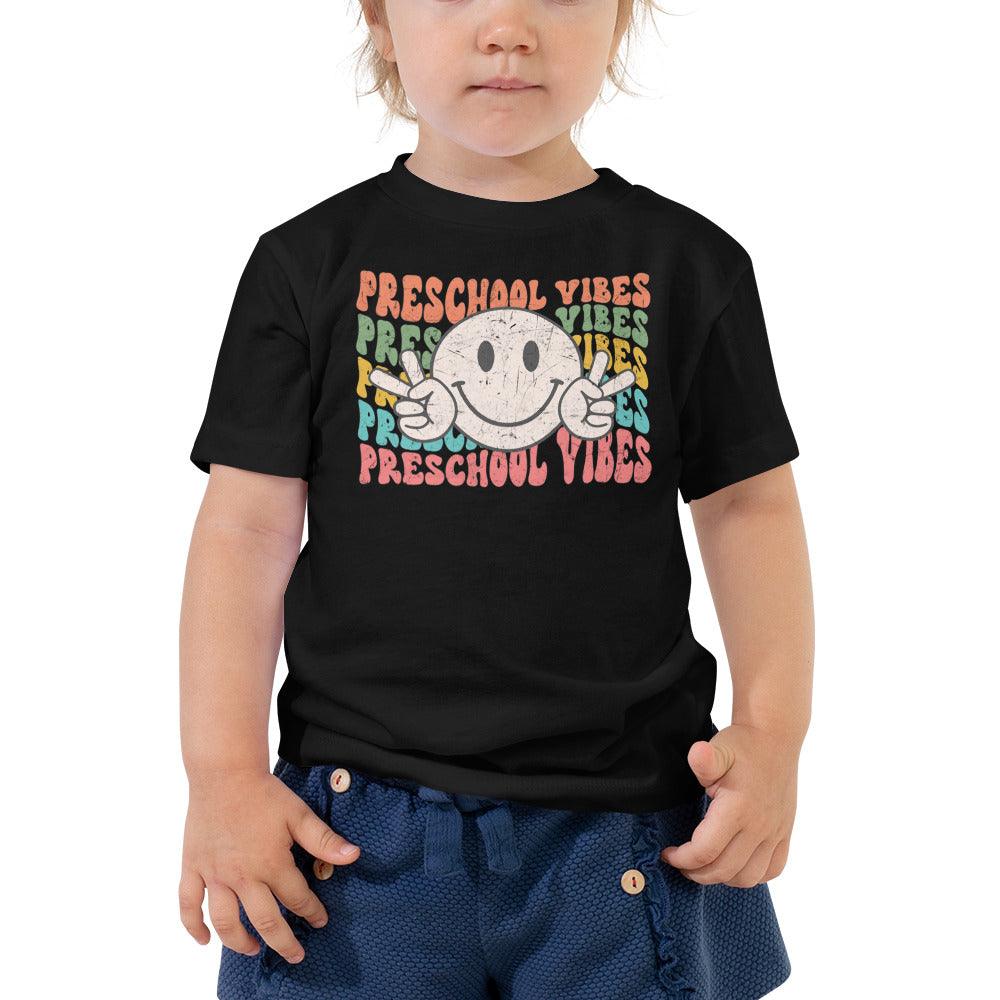 Preschool Vibes Toddler Short Sleeve Tee - The Sandy Merchant