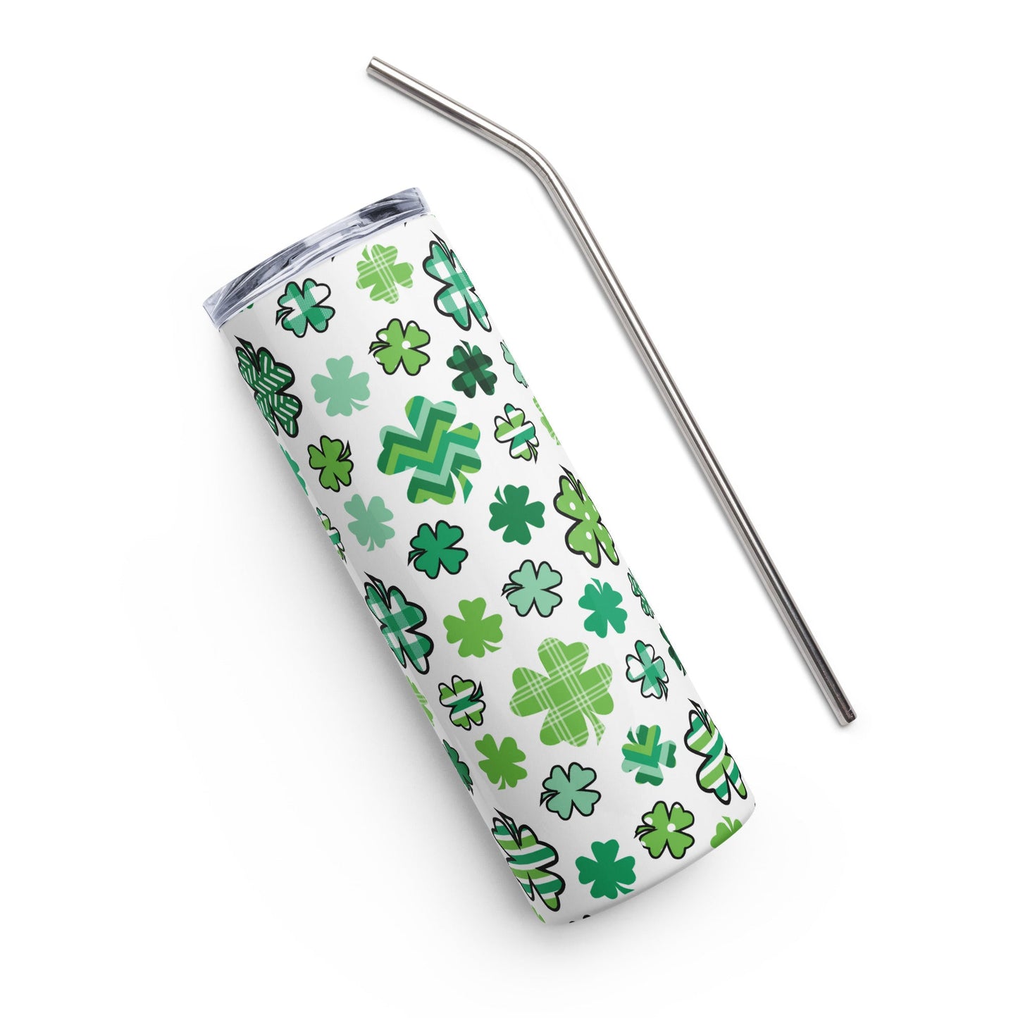Clover Print Stainless steel tumbler