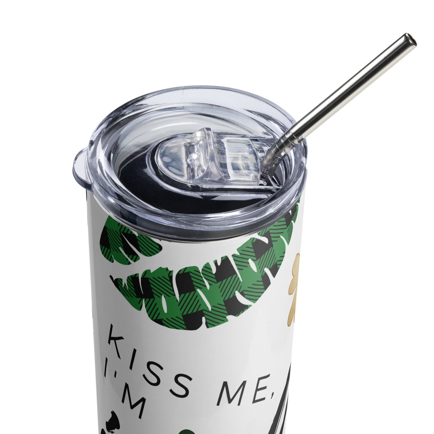 Kiss Me Irish Stainless steel tumbler