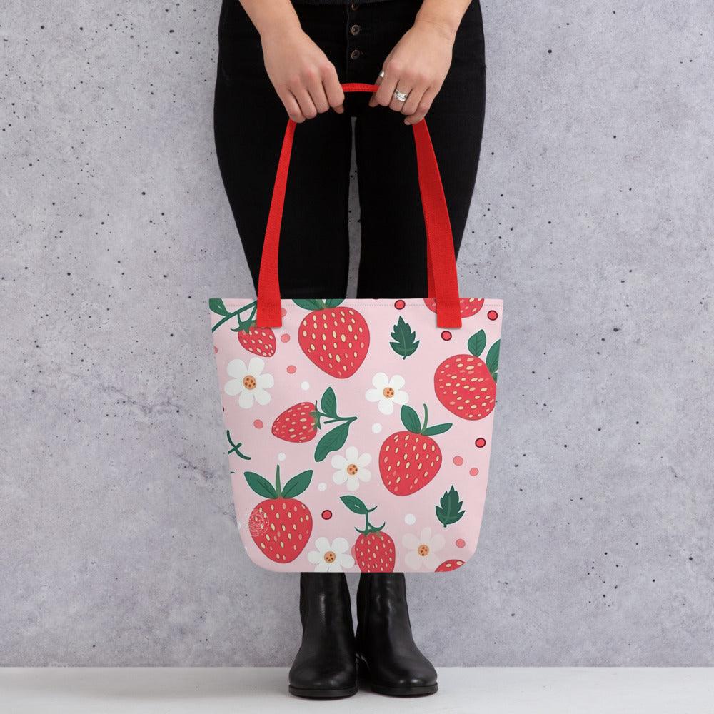 Strawberry Smoothie Tote bag - The Sandy Merchant