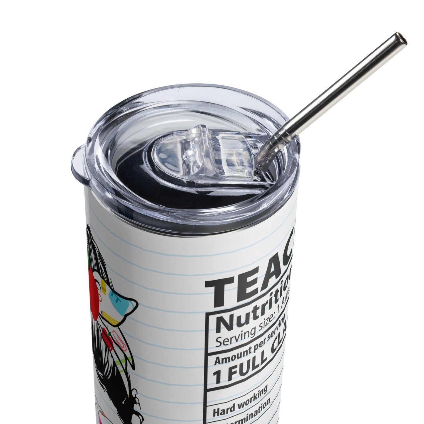 #Teacher Life Stainless steel tumbler - The Sandy Merchant