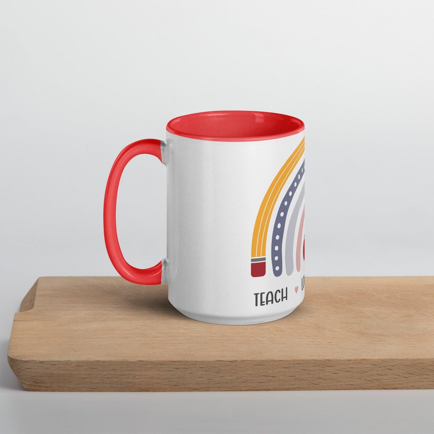 Teacher Pencil Mug with Color Inside - The Sandy Merchant