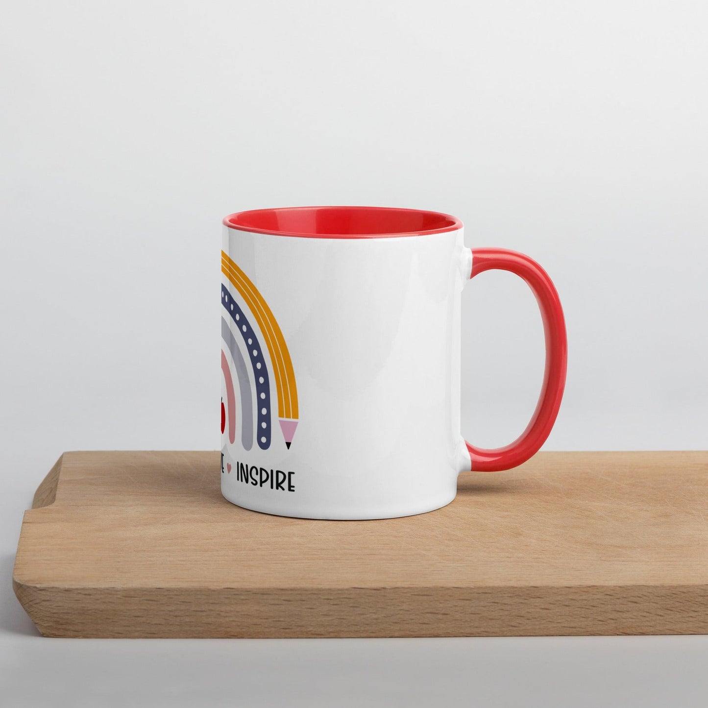 Teacher Pencil Mug with Color Inside - The Sandy Merchant