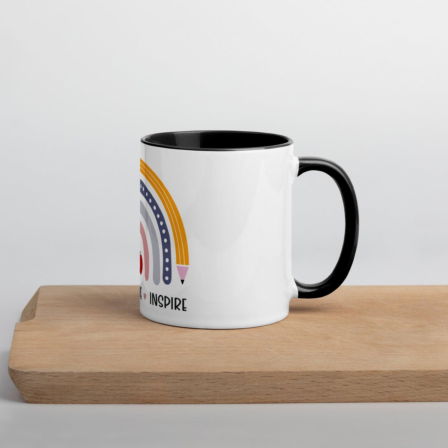 Teacher Pencil Mug with Color Inside - The Sandy Merchant