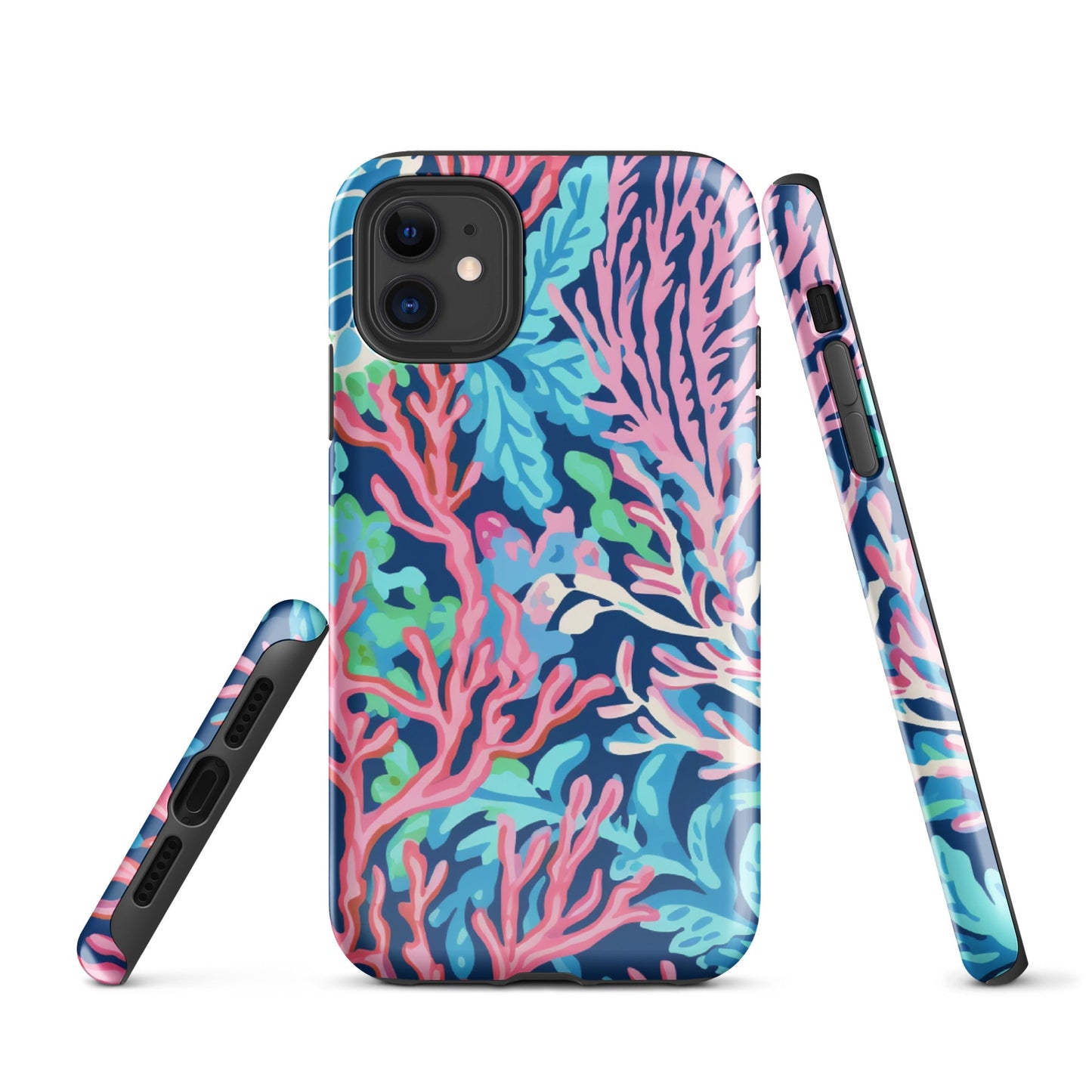 Preppy Coral Tough Case for iPhone®