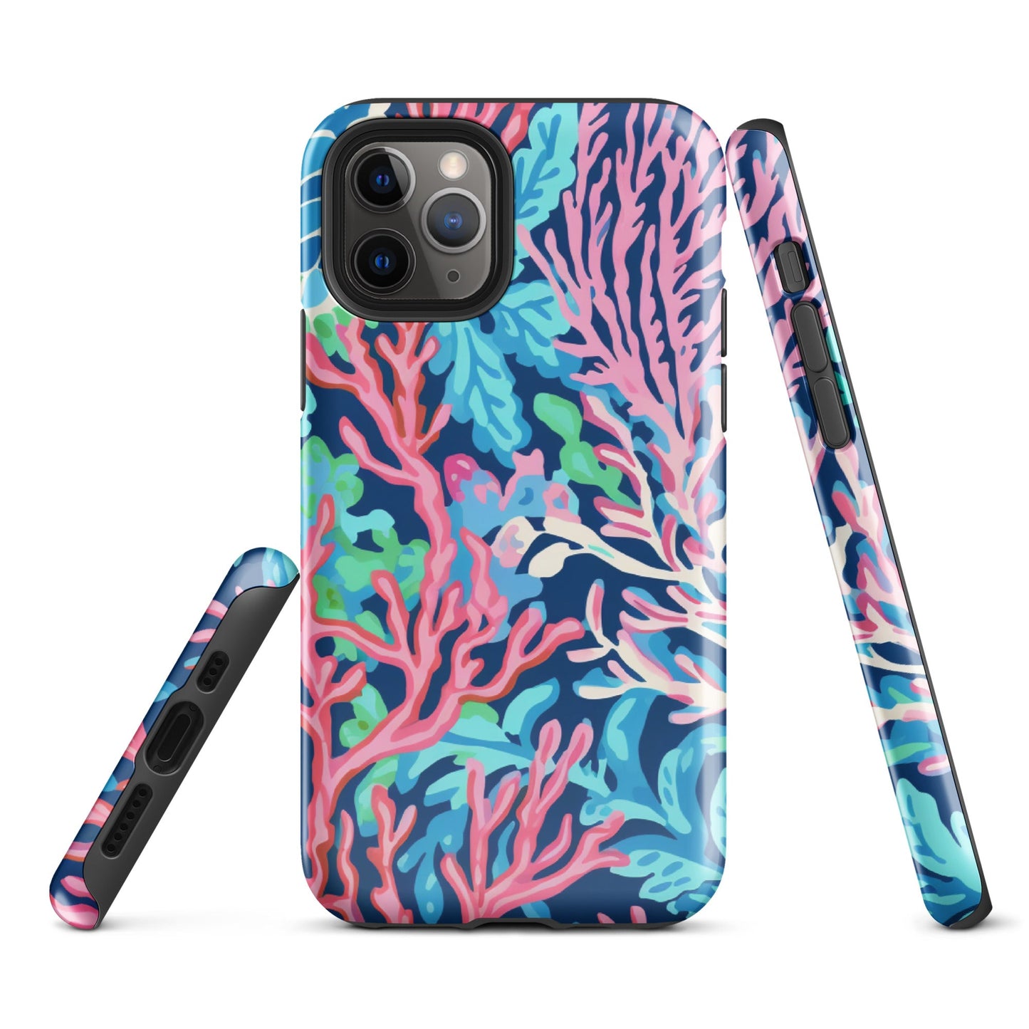 Preppy Coral Tough Case for iPhone®
