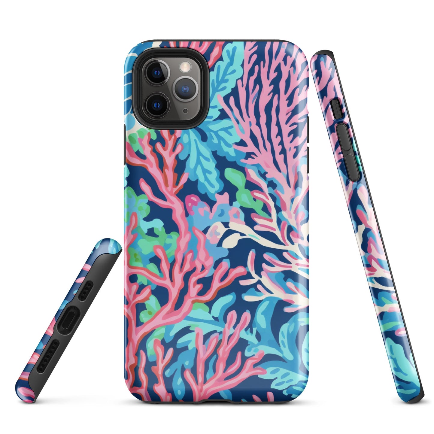 Preppy Coral Tough Case for iPhone®
