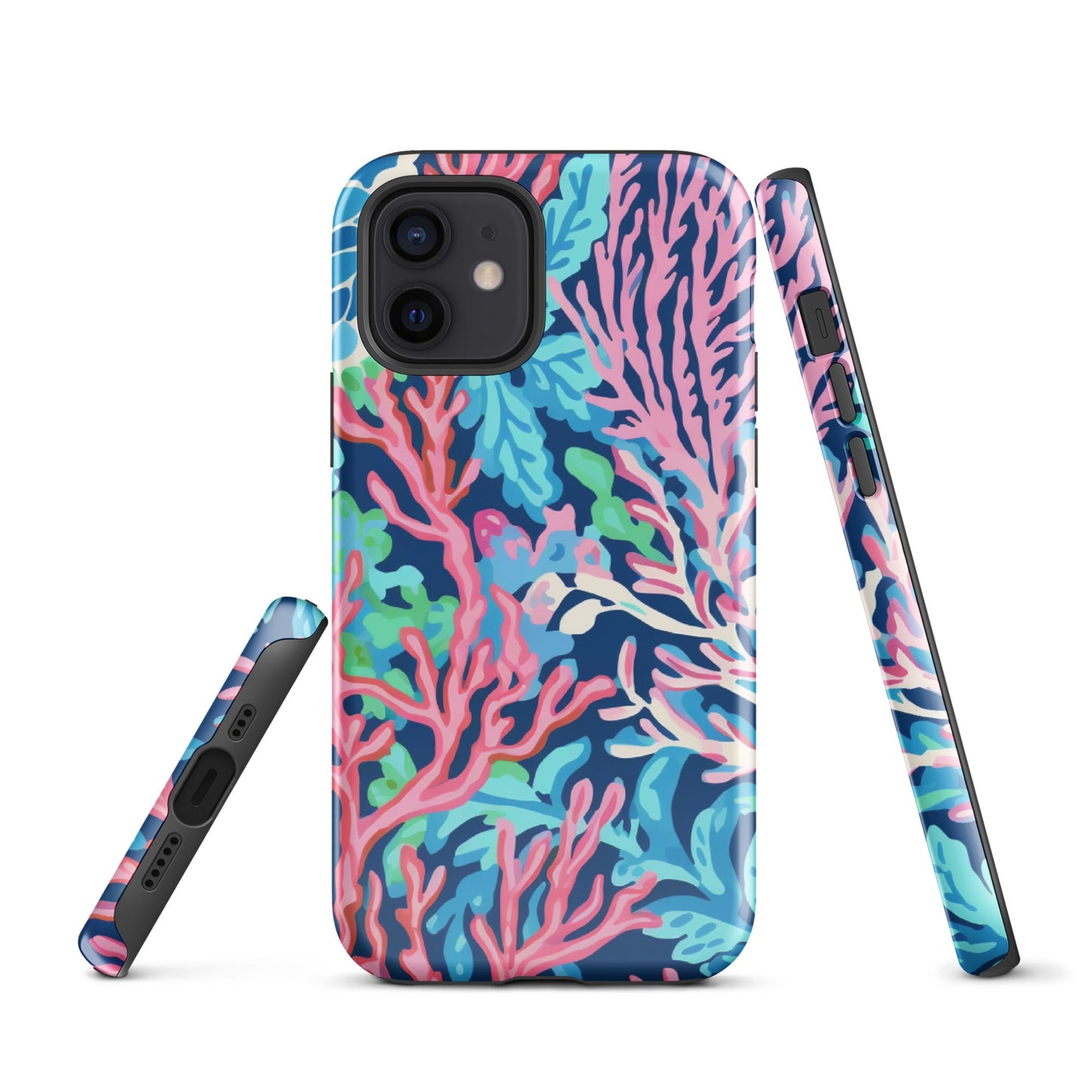 Preppy Coral Tough Case for iPhone®