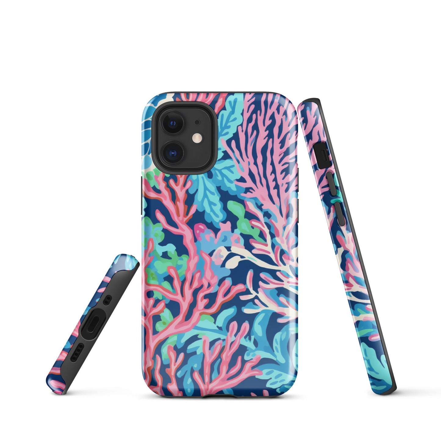 Preppy Coral Tough Case for iPhone®