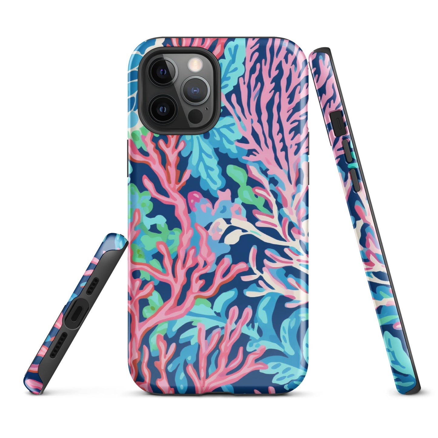 Preppy Coral Tough Case for iPhone®