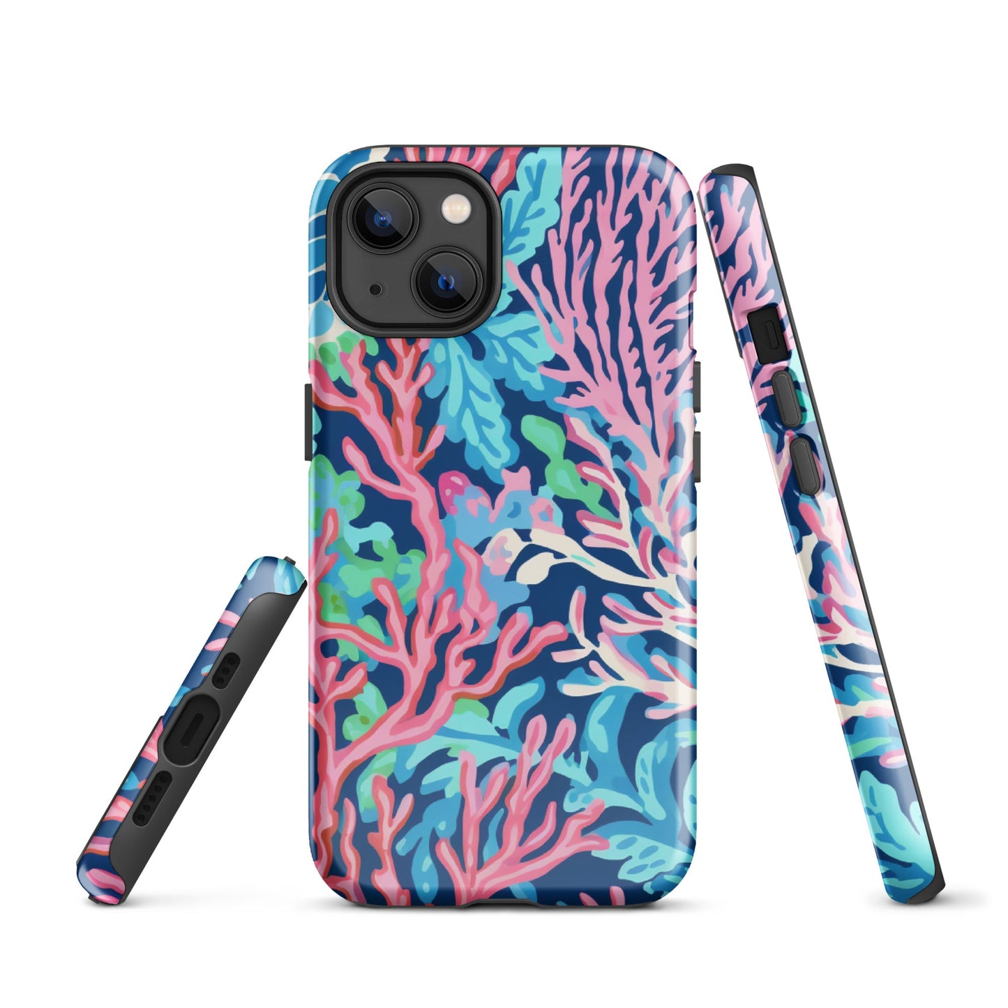 Preppy Coral Tough Case for iPhone®