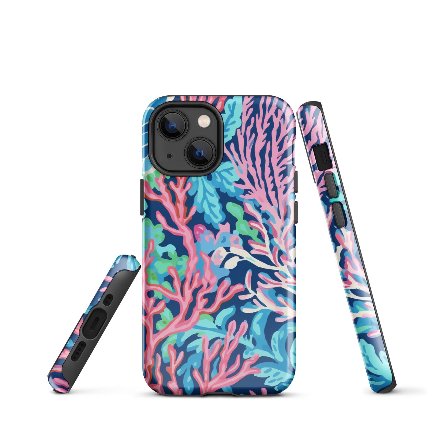 Preppy Coral Tough Case for iPhone®