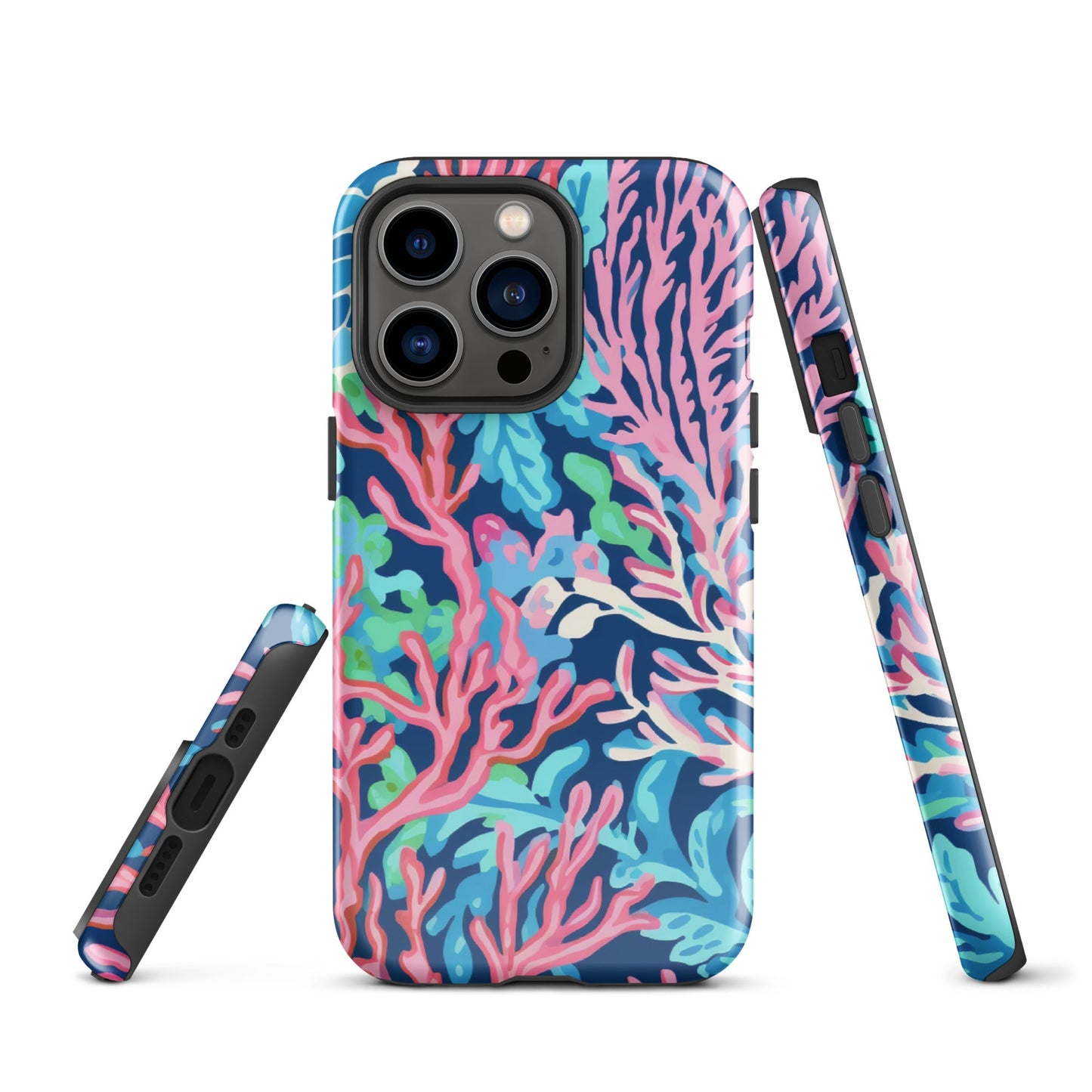 Preppy Coral Tough Case for iPhone®