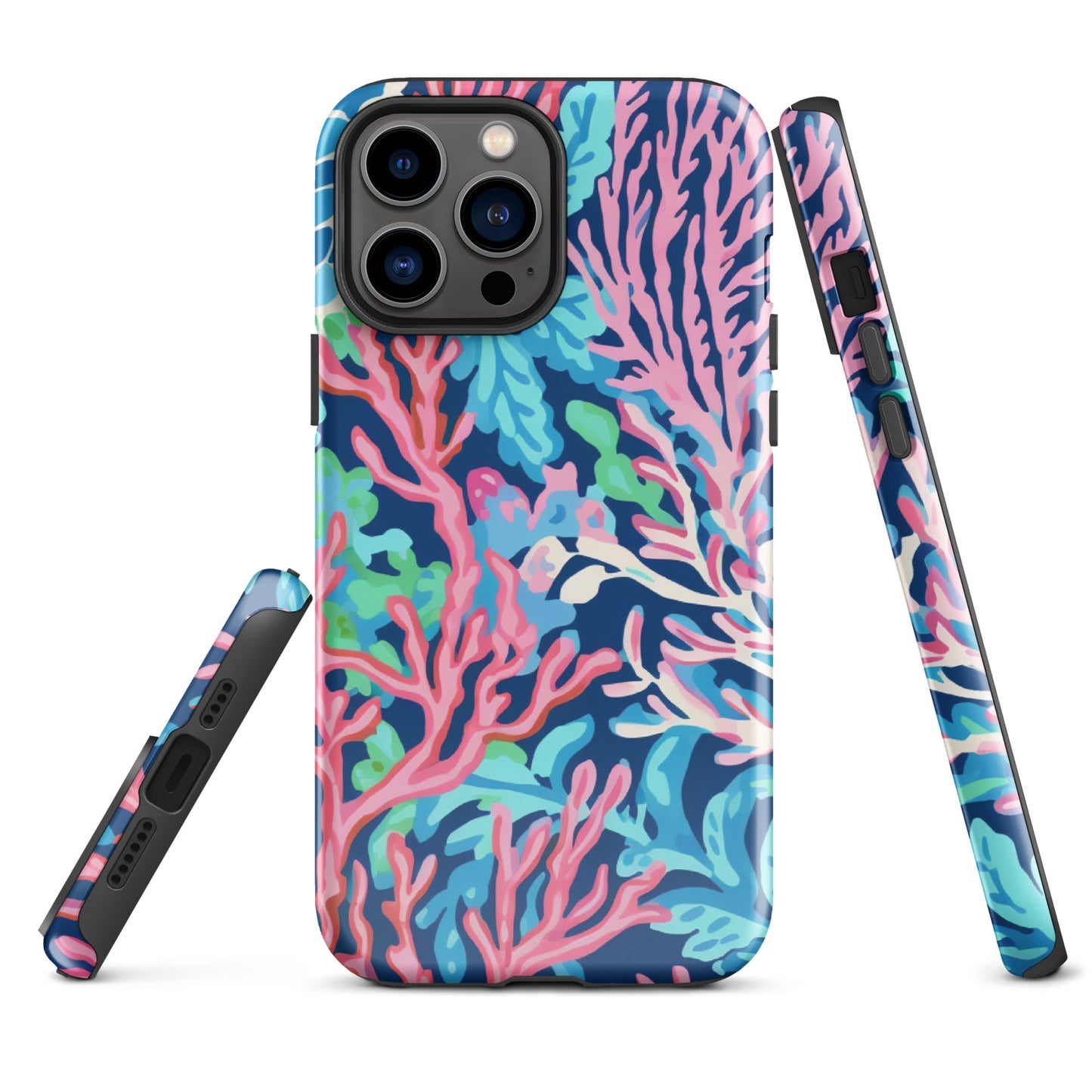 Preppy Coral Tough Case for iPhone®
