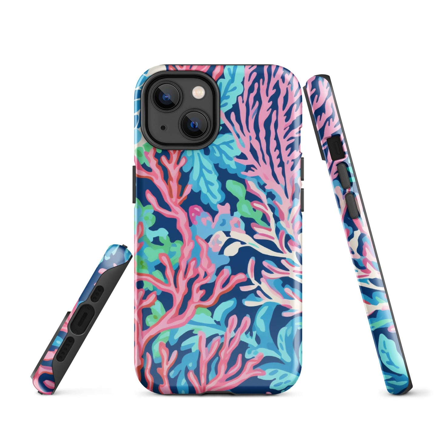 Preppy Coral Tough Case for iPhone®