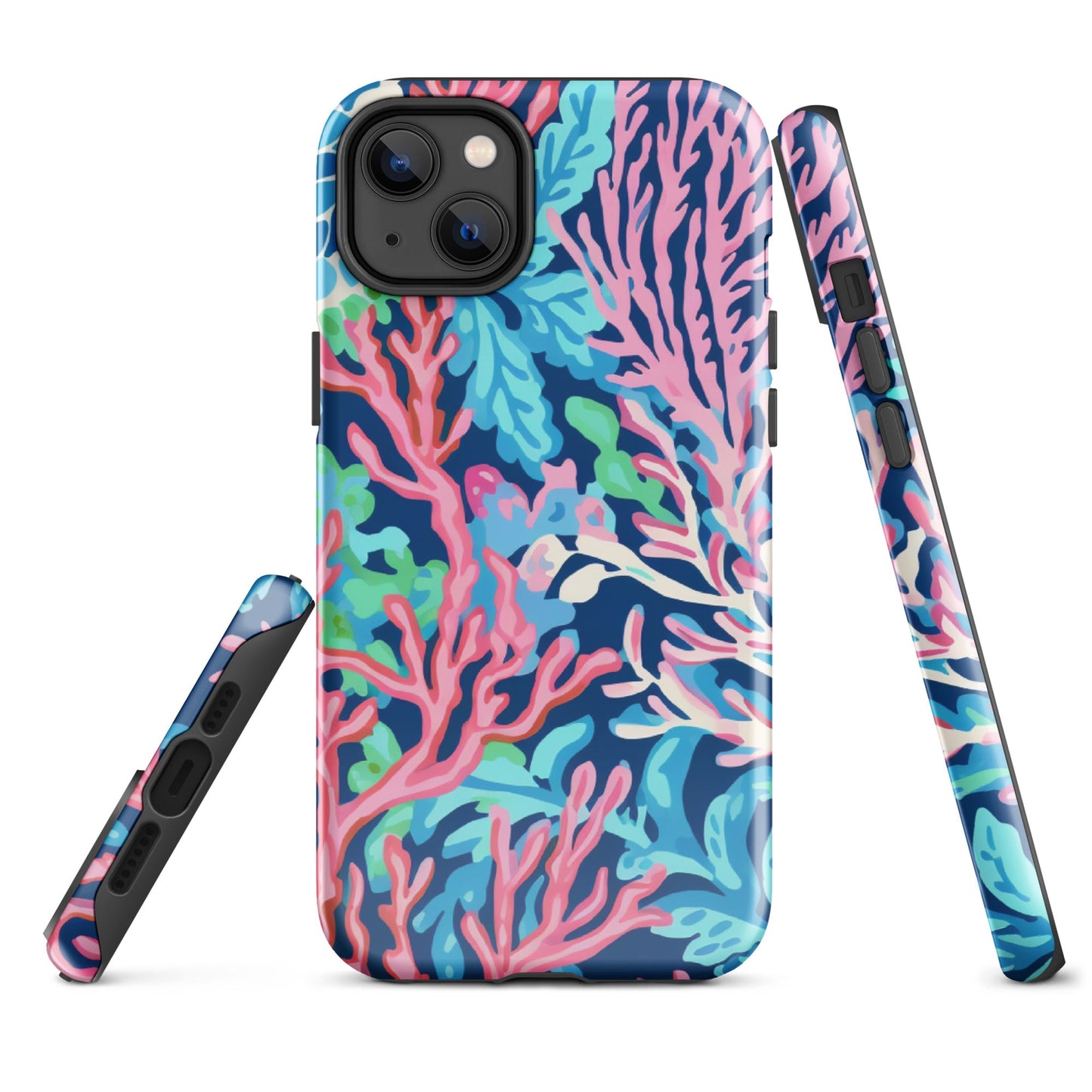 Preppy Coral Tough Case for iPhone®
