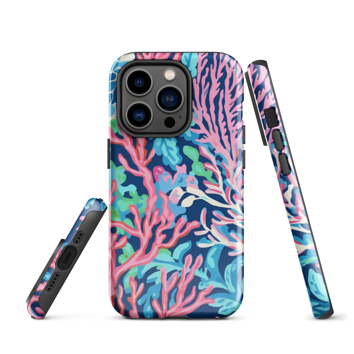 Preppy Coral Tough Case for iPhone®