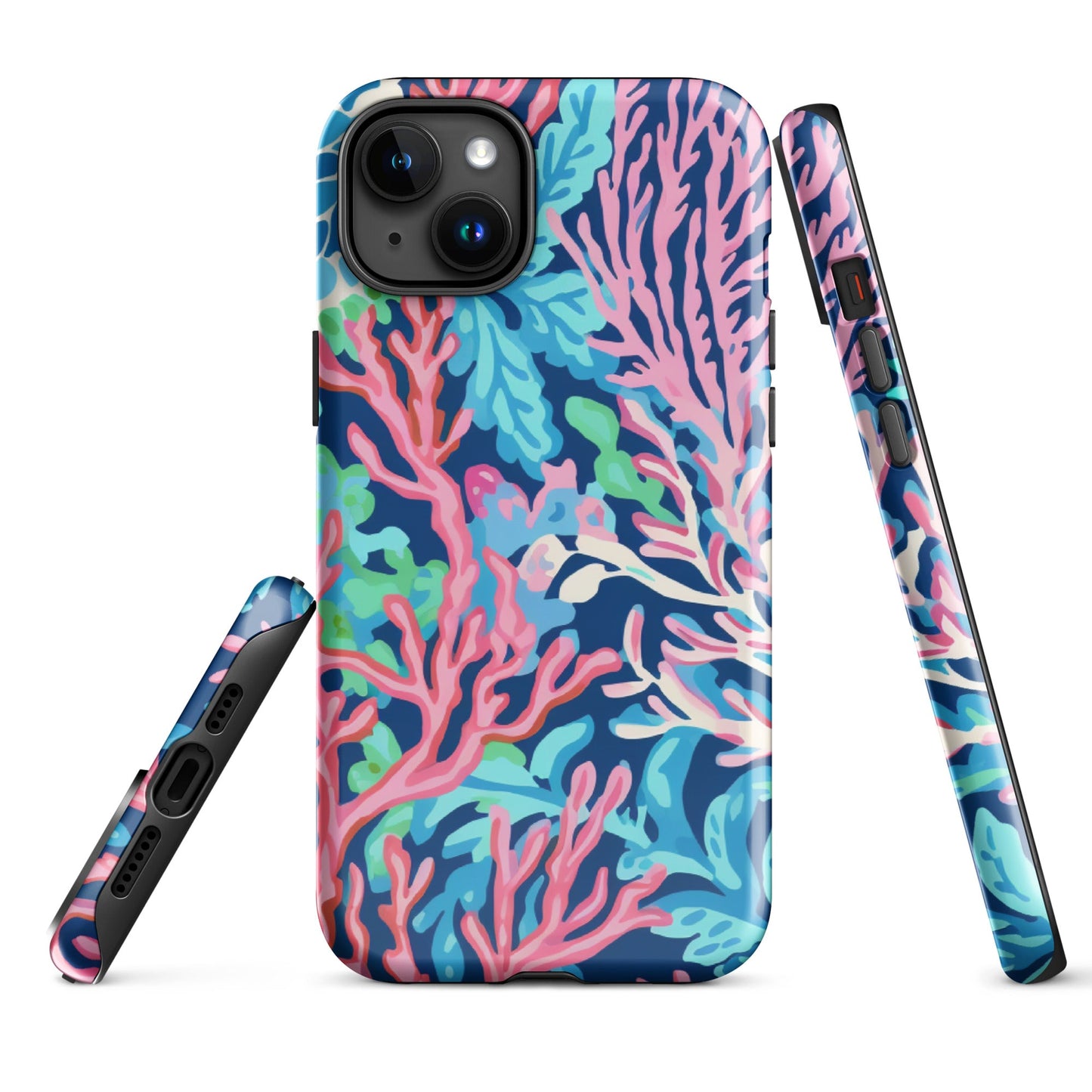 Preppy Coral Tough Case for iPhone®