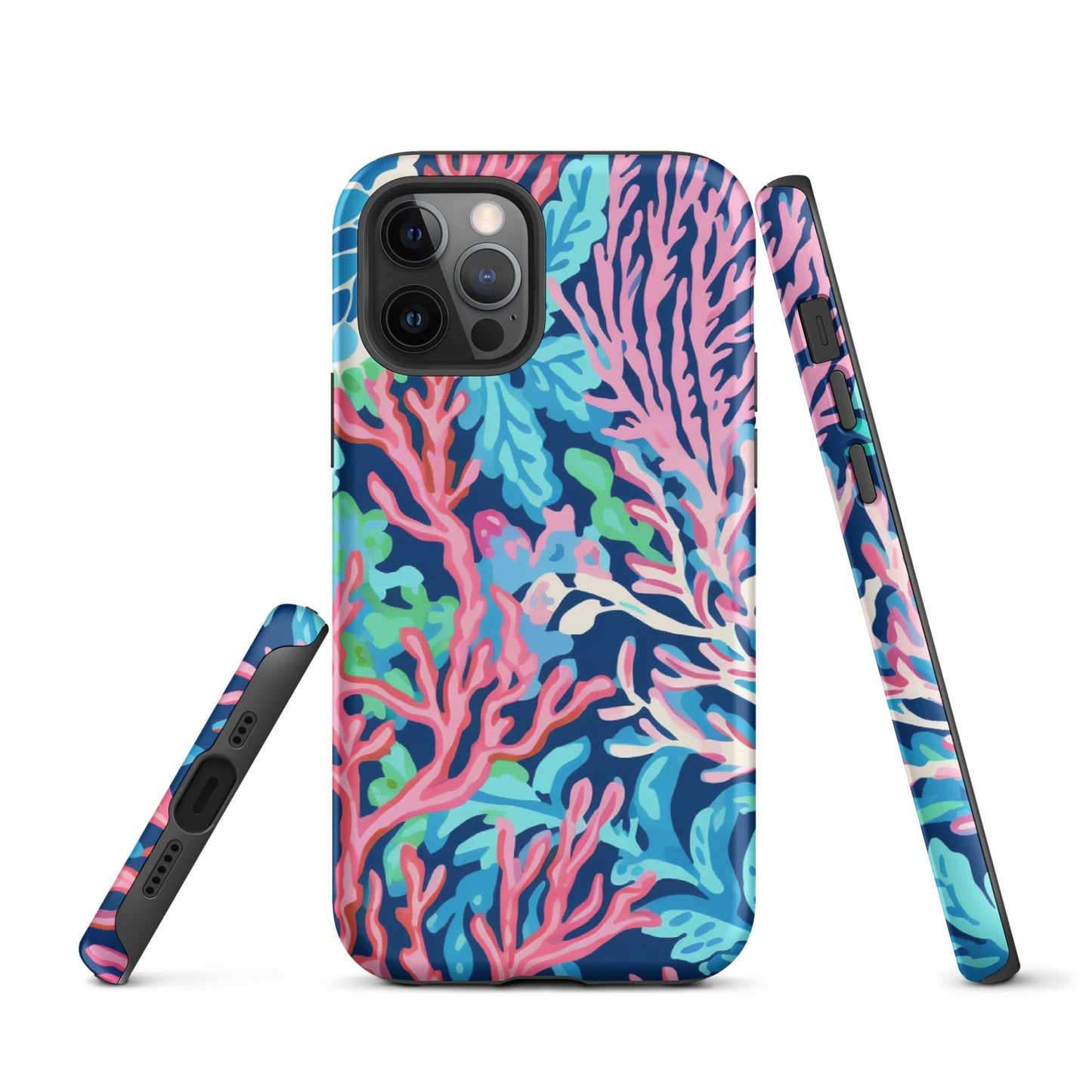 Preppy Coral Tough Case for iPhone®