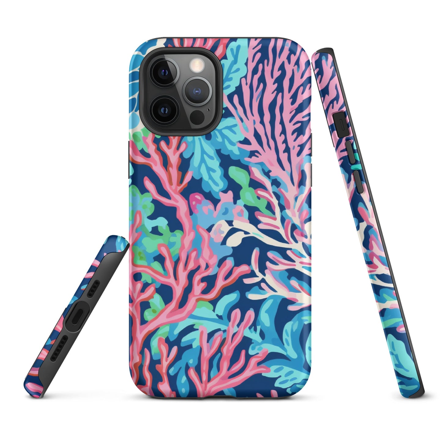 Preppy Coral Tough Case for iPhone®