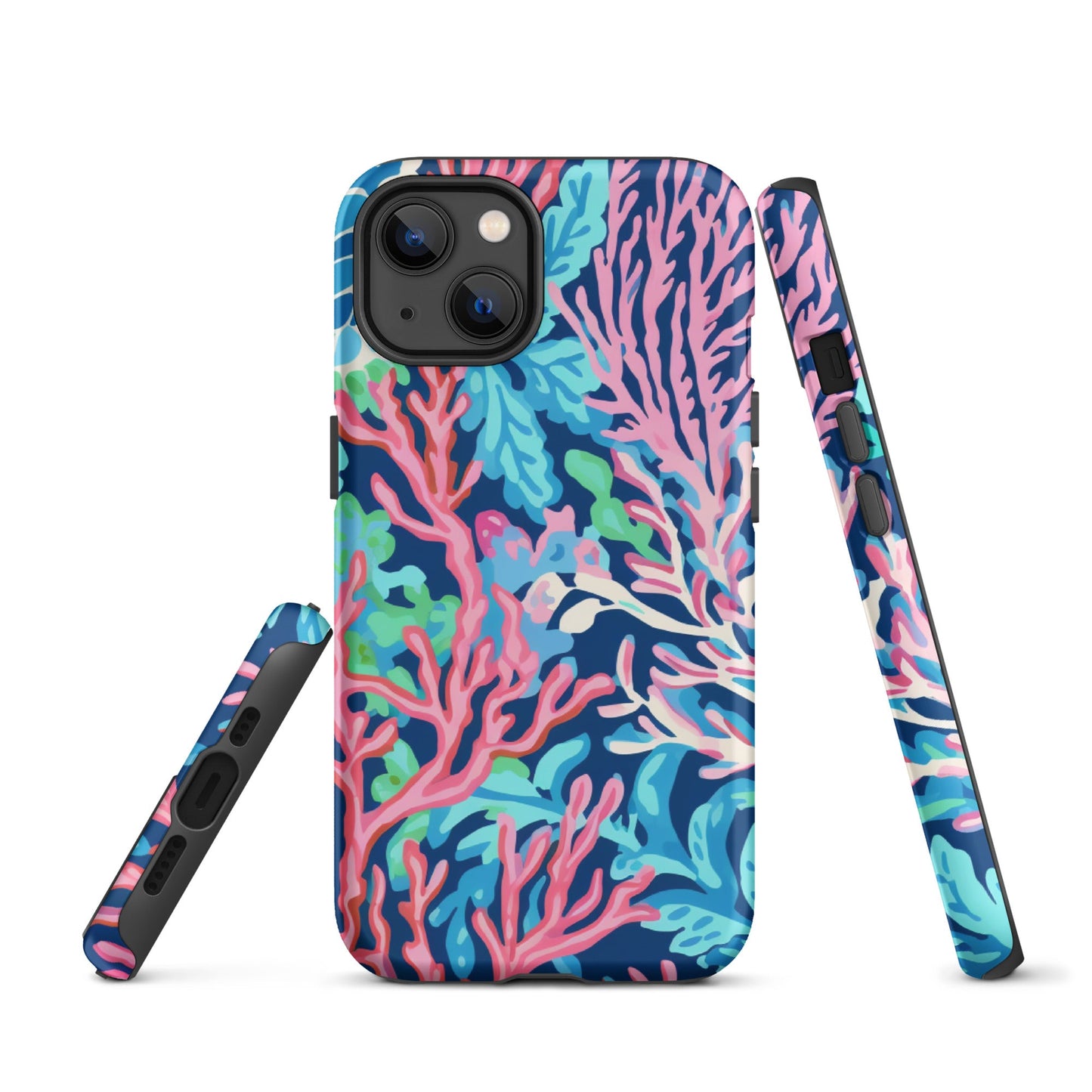 Preppy Coral Tough Case for iPhone®