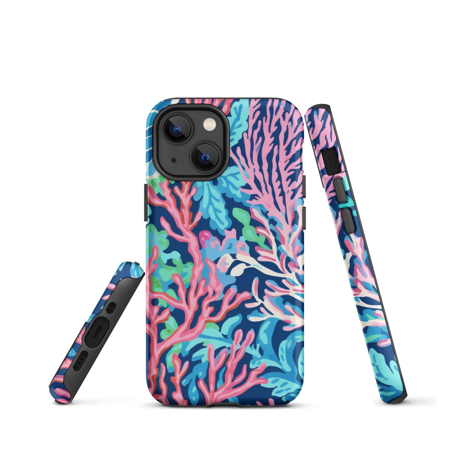 Preppy Coral Tough Case for iPhone®
