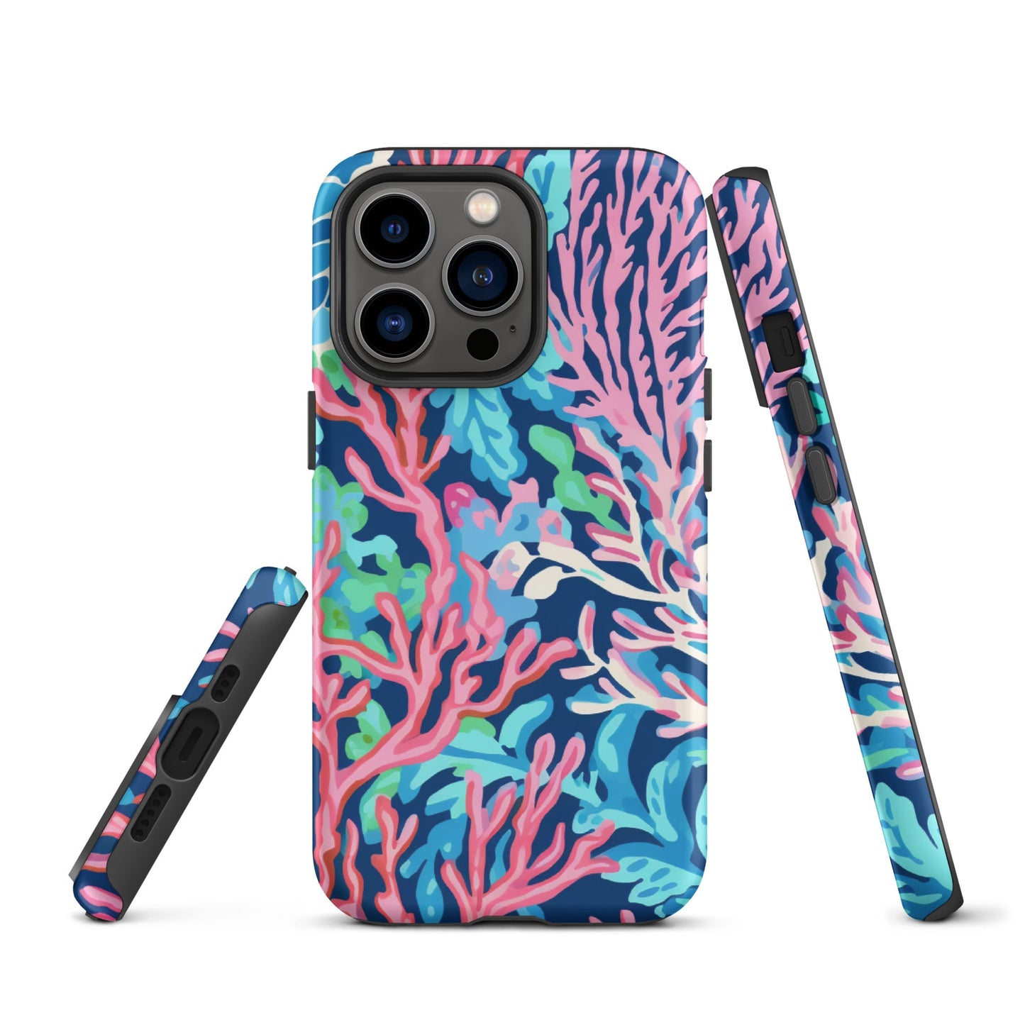 Preppy Coral Tough Case for iPhone®