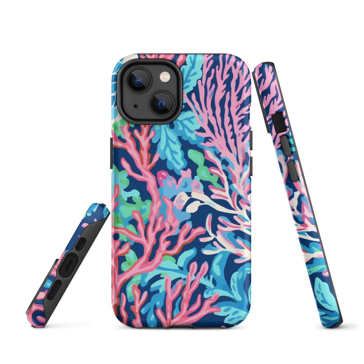 Preppy Coral Tough Case for iPhone®