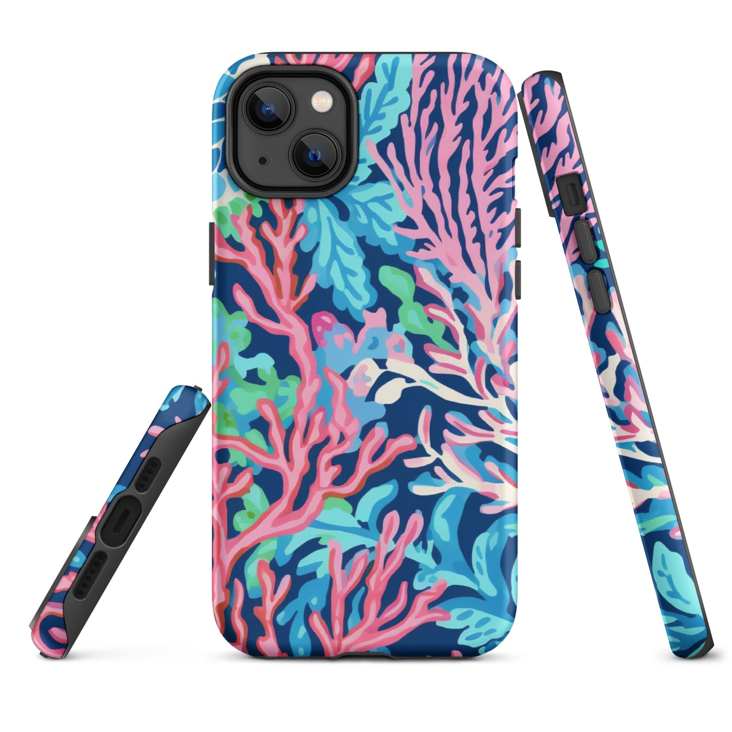 Preppy Coral Tough Case for iPhone®
