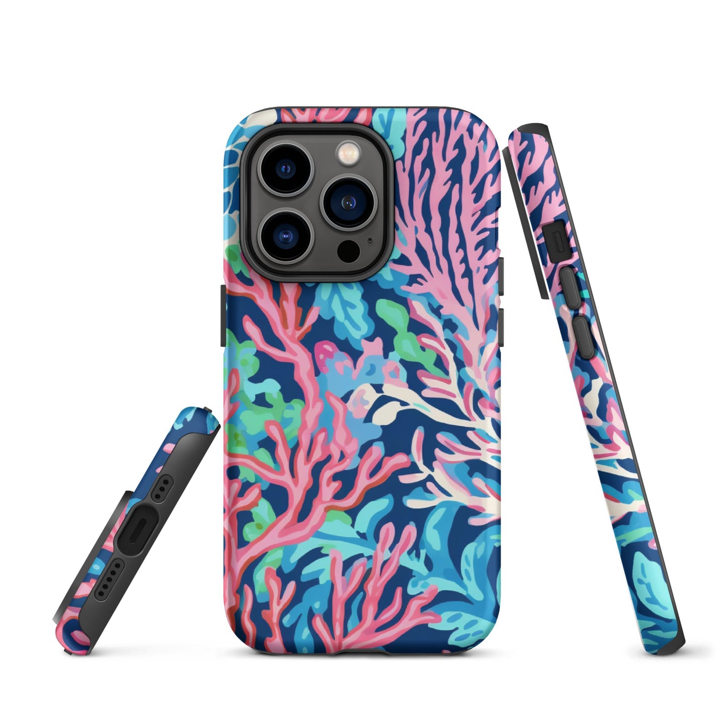 Preppy Coral Tough Case for iPhone®