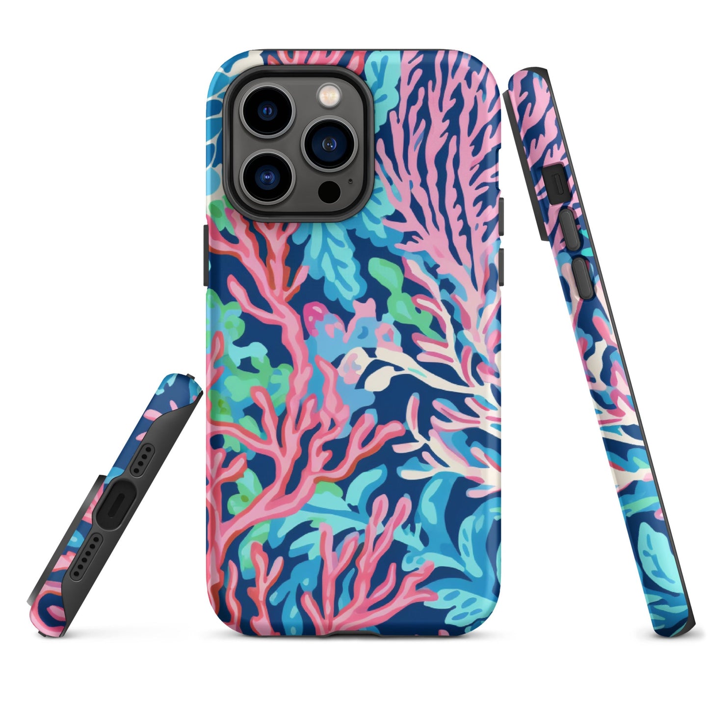 Preppy Coral Tough Case for iPhone®