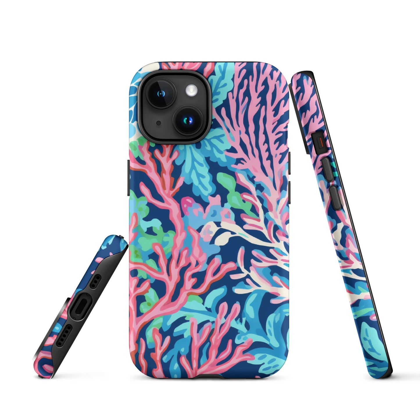 Preppy Coral Tough Case for iPhone®
