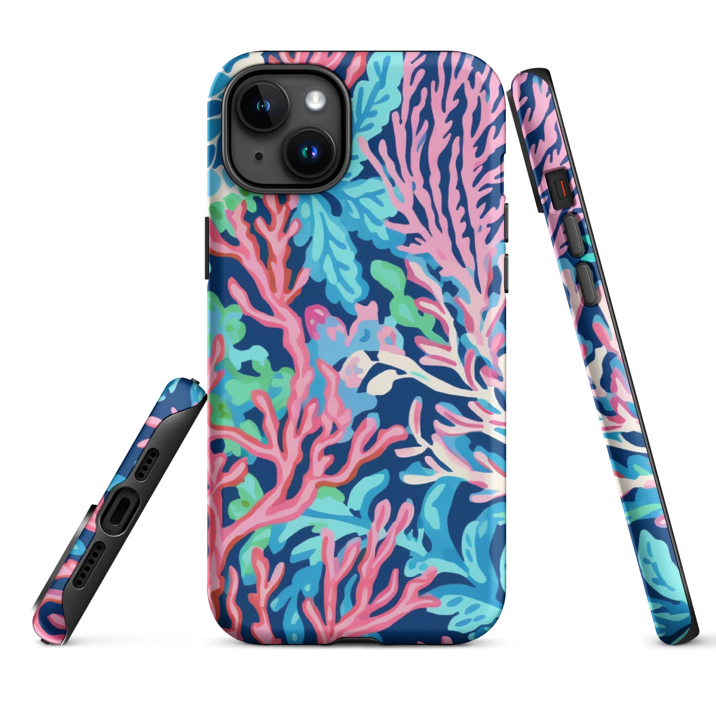 Preppy Coral Tough Case for iPhone®