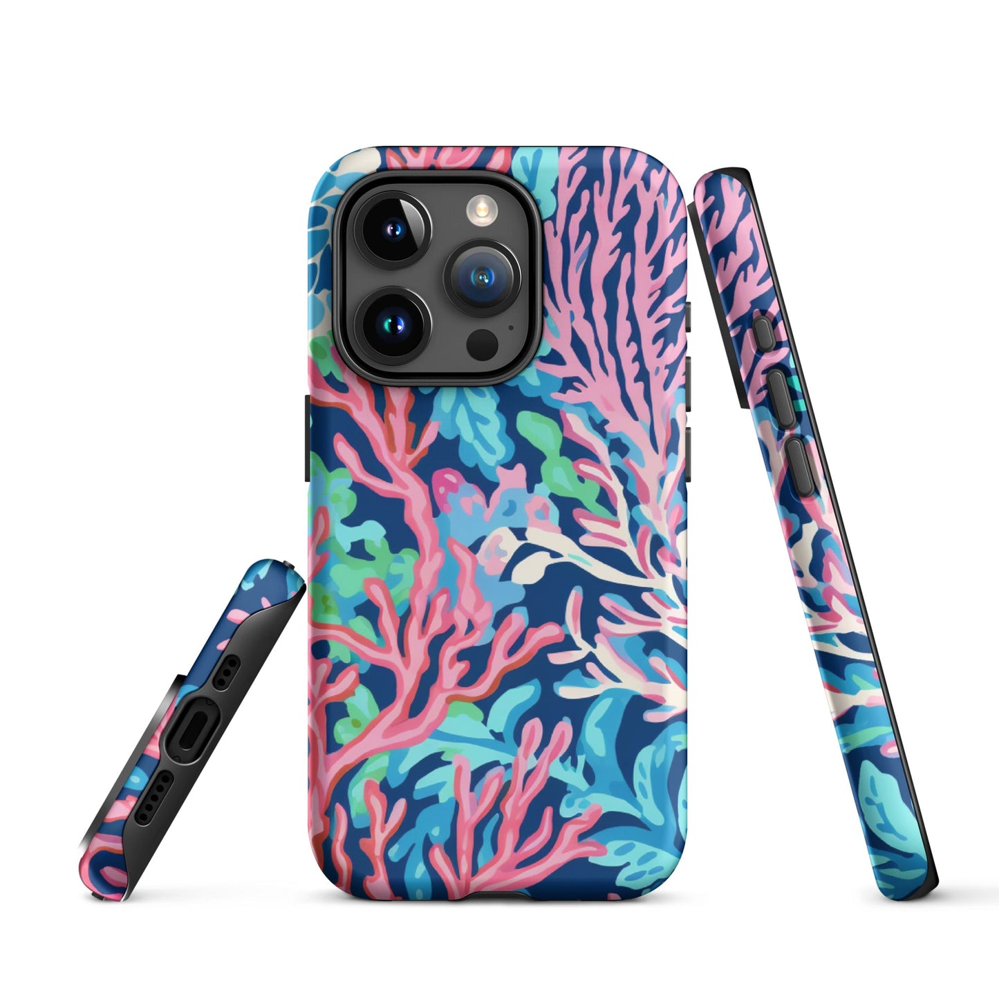 Preppy Coral Tough Case for iPhone®