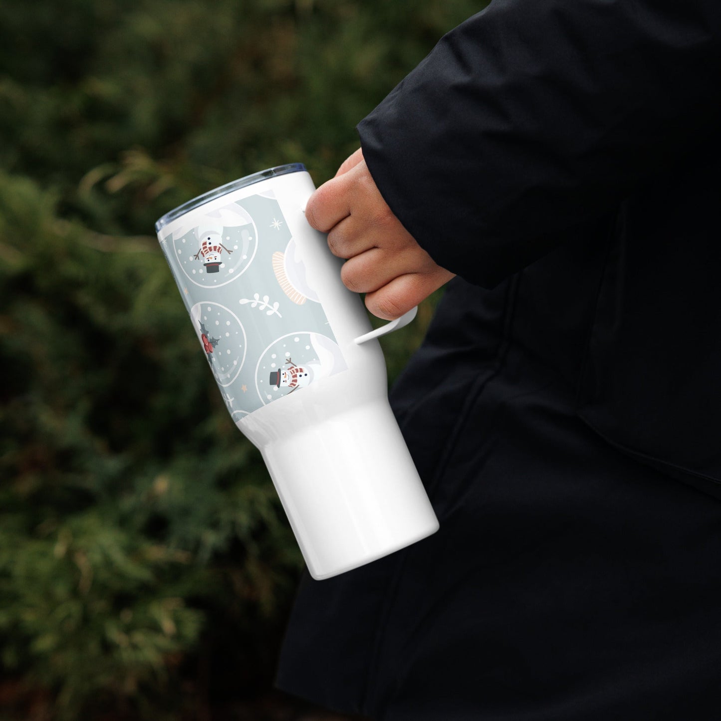 Wonderland Snow globe Travel mug