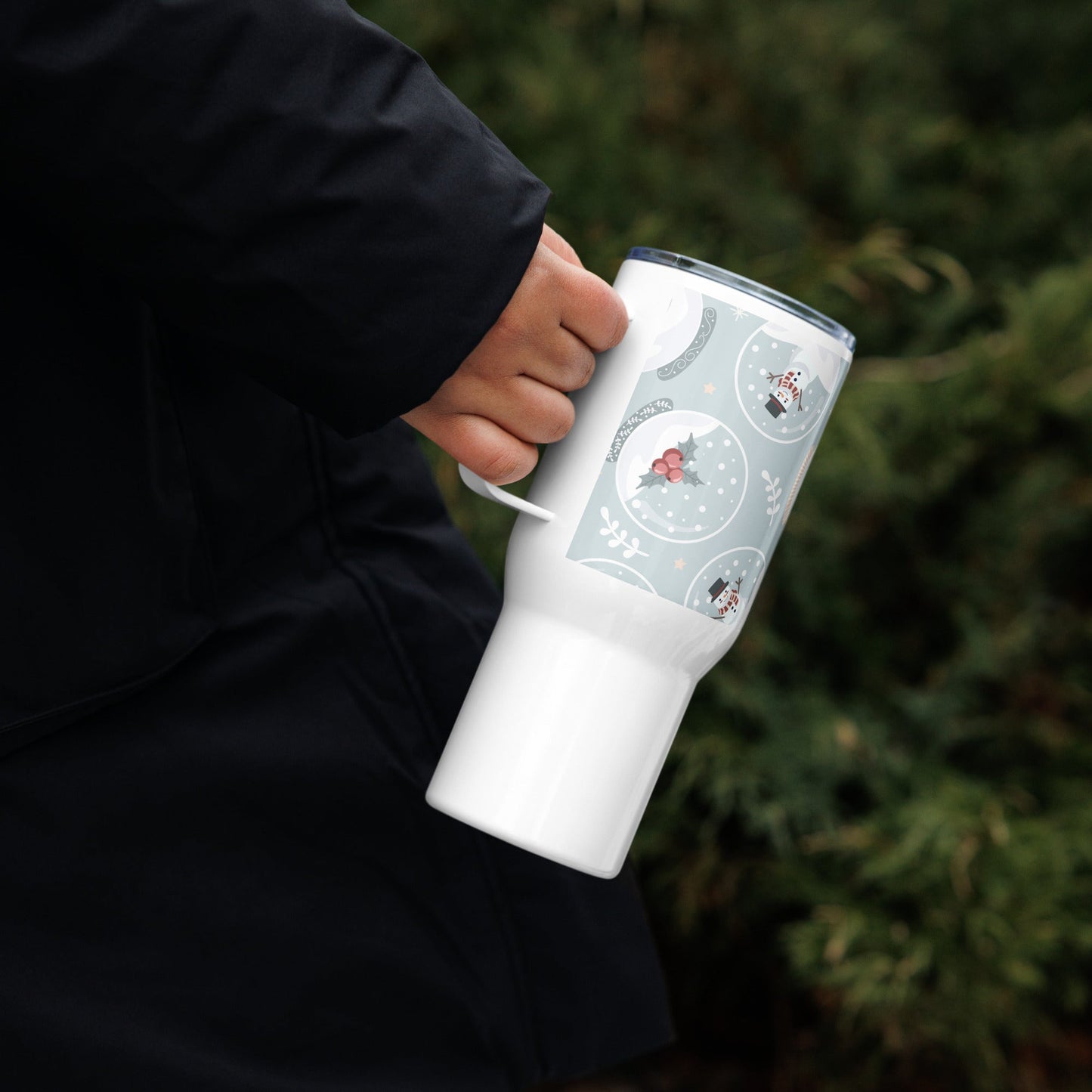 Wonderland Snow globe Travel mug