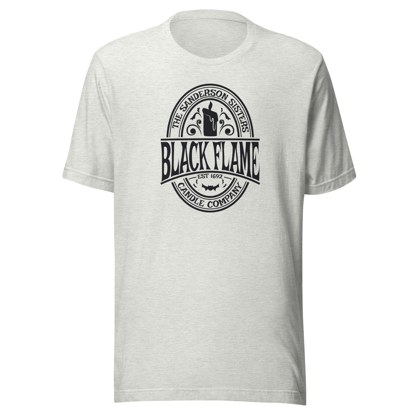 Hocus Pocus Black Flame Candle Unisex t-shirt - The Sandy Merchant