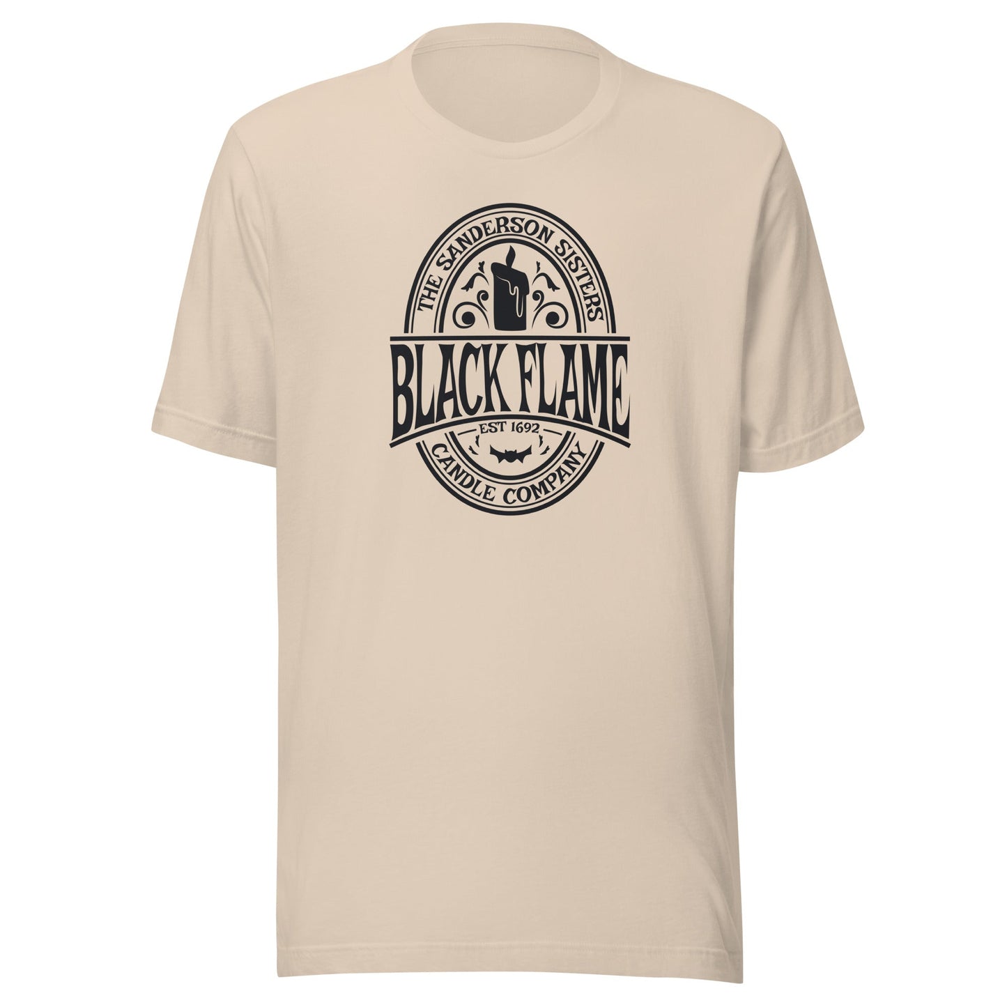 Hocus Pocus Black Flame Candle Unisex t-shirt - The Sandy Merchant