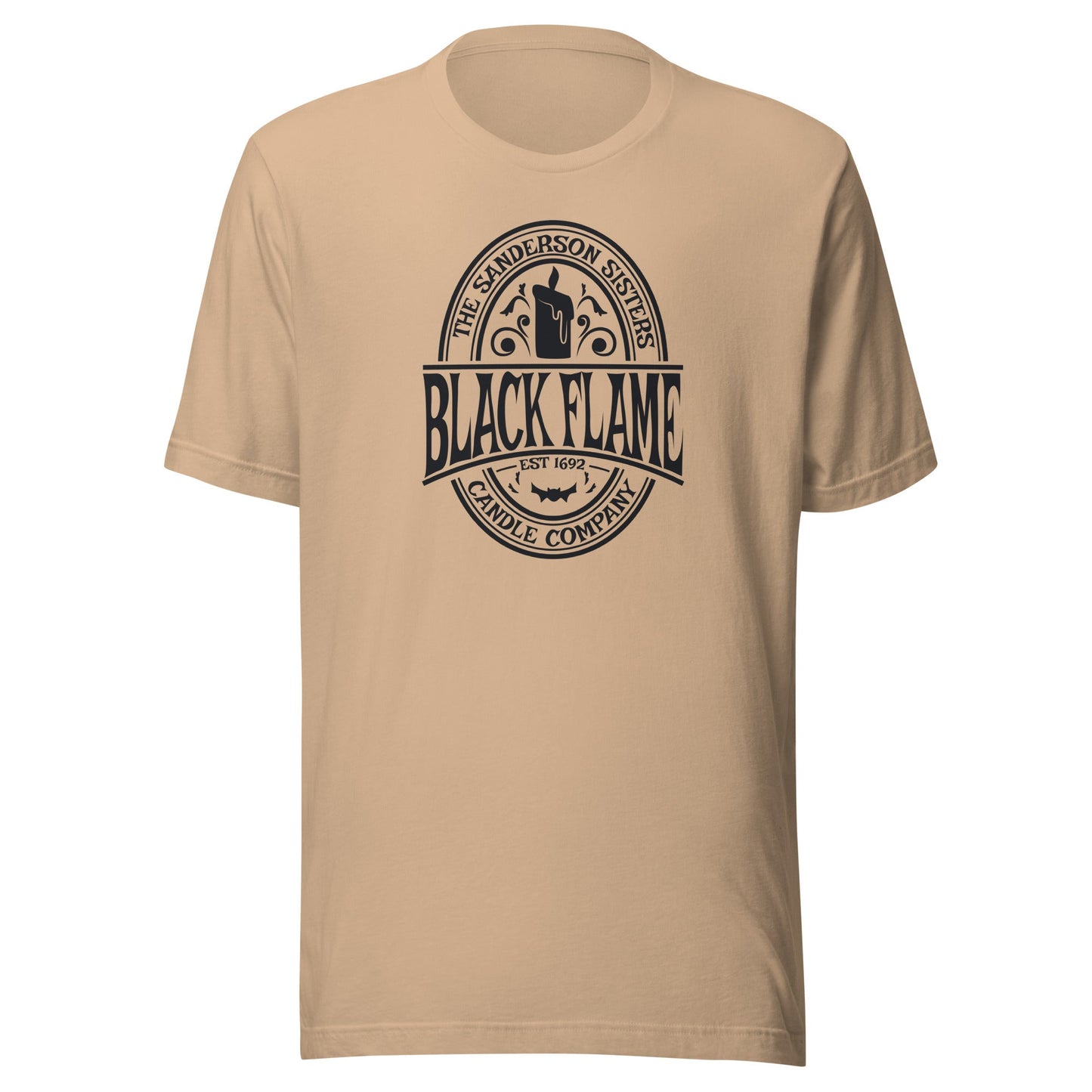 Hocus Pocus Black Flame Candle Unisex t-shirt - The Sandy Merchant