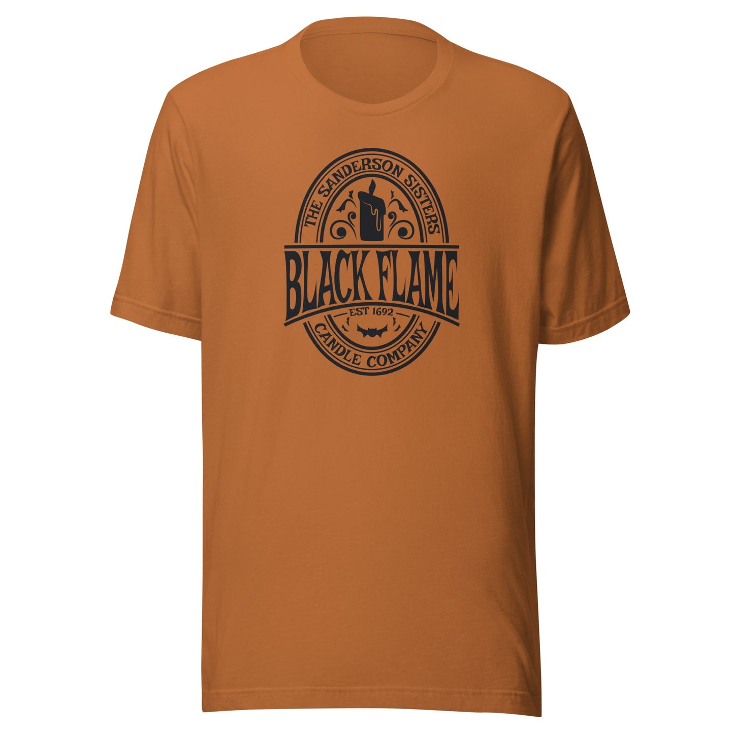Hocus Pocus Black Flame Candle Unisex t-shirt - The Sandy Merchant