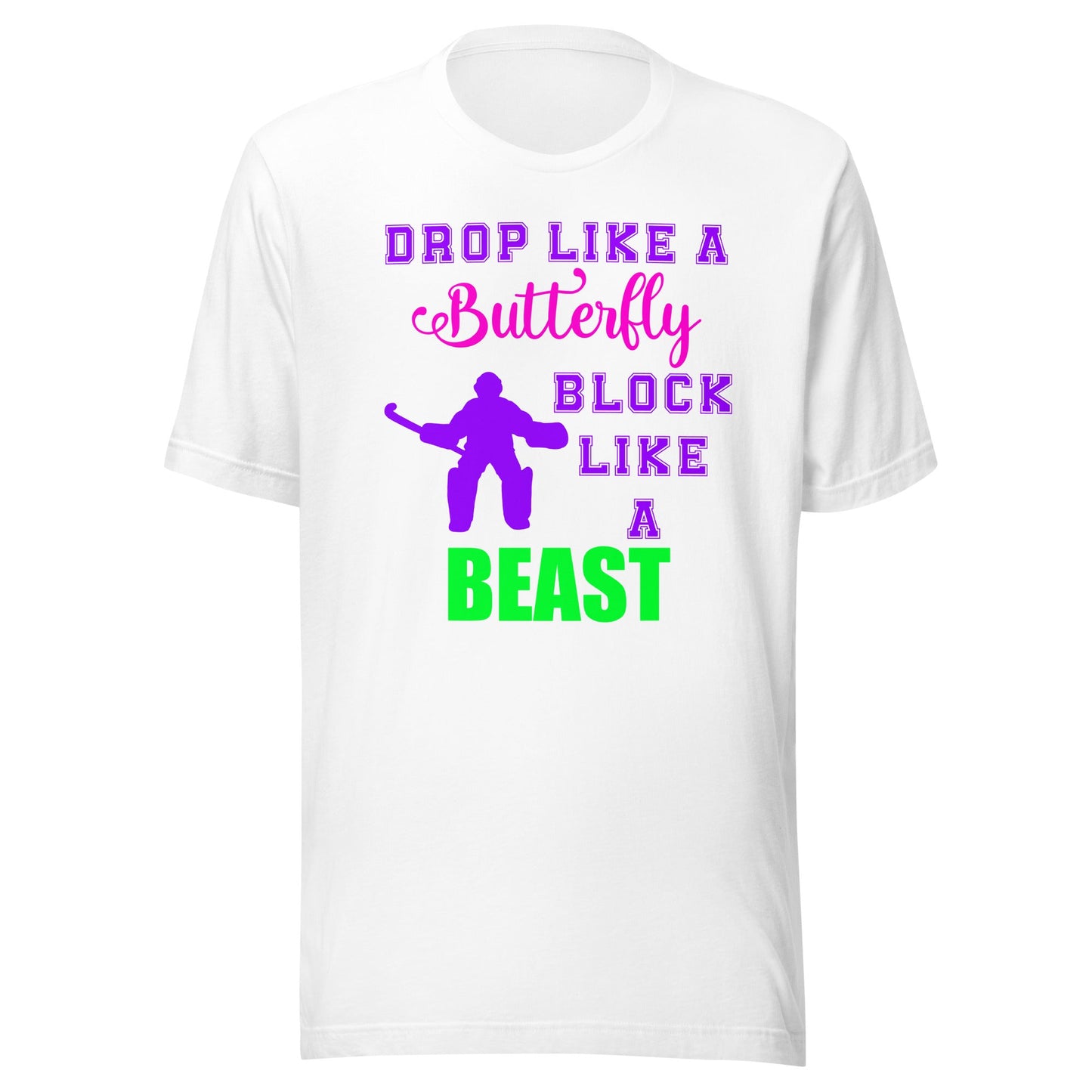 Drop like a Butterfly Block like a BEAST t-shirt - The Sandy Merchant