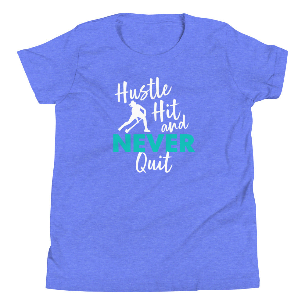 Hustle Hit and Never Quit Youth T-Shirt - The Sandy Merchant