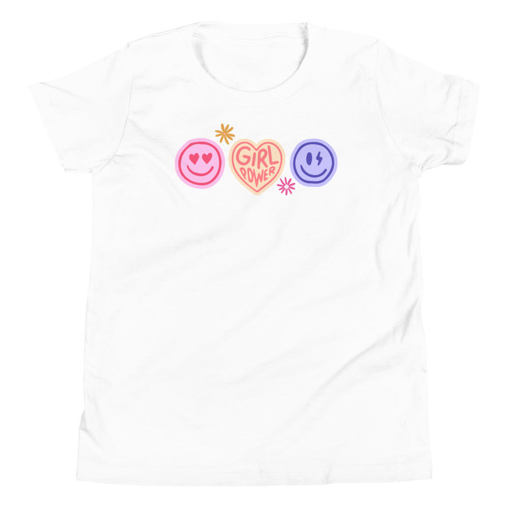 Girl Power Smiley Short Sleeve T-Shirt - The Sandy Merchant