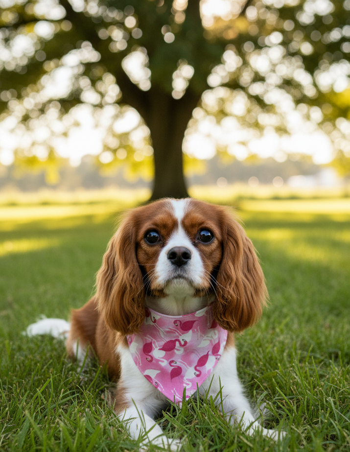 Pinkie the Flamingo Reversible Bandana