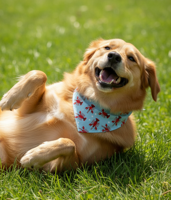 Lobster Picnic Reversible Bandana