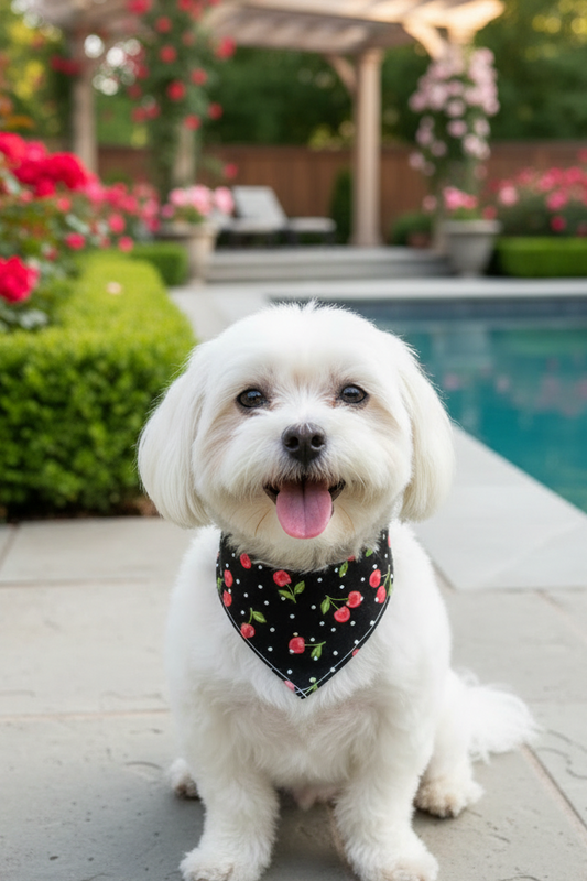 Cherry Picnic Reversible Bandana