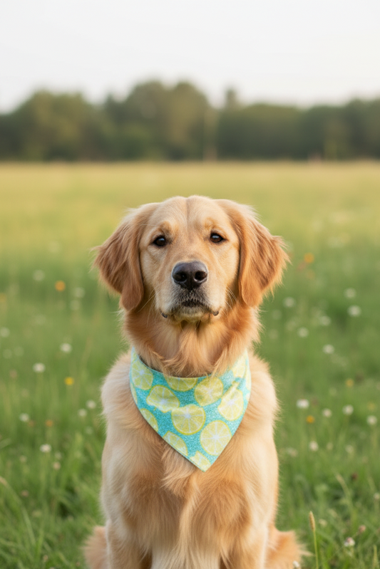 Refreshing Lemon Reversible Bandana